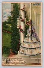 1916 Montpelier VT Postcard Victorian Lady Ro...