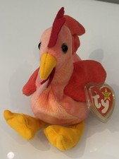 TY BEANIE BABY DOODLE ROOSTER with TAG vintage 1996 EXCELLENT CONDITION