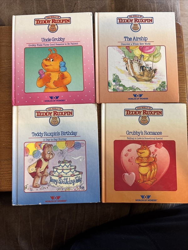 Lot 4 Teddy Ruxpin The Airship Grubby‘S Romance Uncle Grubby Ruxpin’s Birthday