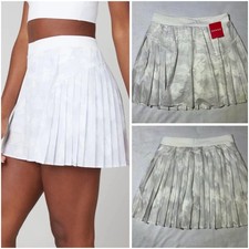 Spanx The Get Moving Pleated Skort White Camo 50273R Size XS NEW