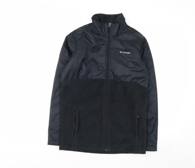 Columbia Outdoorjacke Herren schwarz L Fleece gefüttert Full Zip