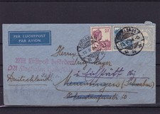 Niederl&auml;ndisch-Indien Luftpost-Brief Soerabaja - Eichst&auml;tt, 1934 #1056651