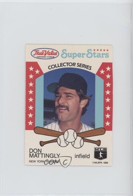1986 True Value Hardware Super Stars Pairs Don Mattingly Fernando Valenzuela