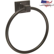Zinc Towel Ring Oil Rubbed Bronze Wall Mounted Bathroom Accessory Sturdy Design