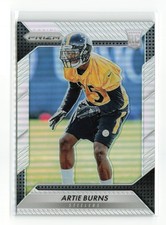 ARTIE BURNS #205 RC 2016 PANINI PRIZM STEELERS SILVER READ