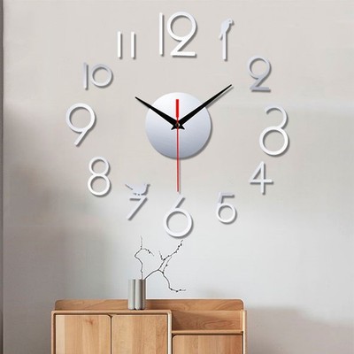 Wanduhr Aufkleber 3D 4.7'' Minutenzeiger Acryl DIY Einfach Zu Montieren