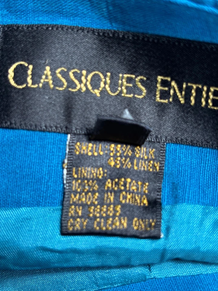 Calça Classiques Entier Feminina 10 Linho Mescla de Seda Puxar Perna Reta Casual - Imagem 4 de 4