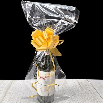 Amsthow 30CT Gift Basket Wrapping Plastic Bags 9 x 20-inch Clear Cellophane G...