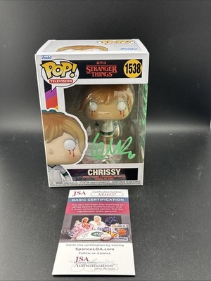 Funko Pop Stranger Things Grace Van Dien Chrissy  Signed And Quoted JSA