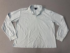 Ralph Lauren Golf Polo Mens Large Blue Embroidered Long Sleeve Made in USA