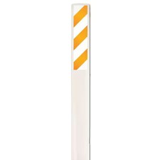 Marker Stakes With Stickers, Fiberglass, 3-3/4" Width, 66" Height,