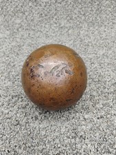 Antique Vintage SOLID BRASS Shot Put 12 Pound Lb Round Track  Field 4"