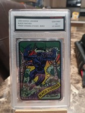 1990 MARVEL UNIVERSE VENDING MACHINE PRISM STICKER BLACK PANTHER Gem Mint 10!