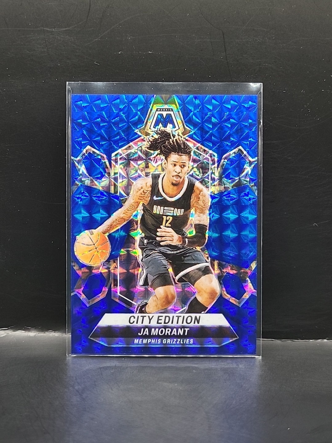 2023-24 Panini Mosaic Mosaic Blue #288 Ja Morant City Edition /199