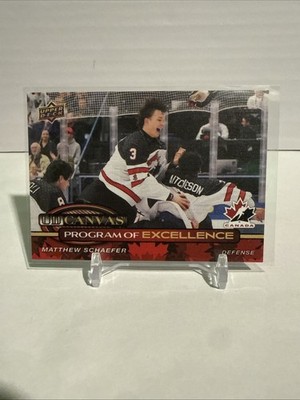 25-26 Upper Deck Series 2 Matthew Schaefer UD Canvas Program of Excellence #C259
