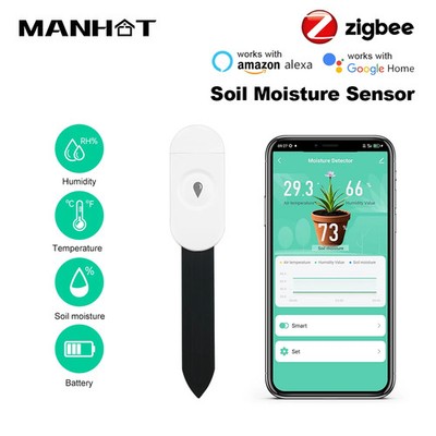 Zigbee 3.0 Soil Tester Temperature and Humidity  Automation Irrigation Detector