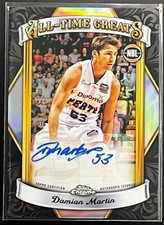 2023-24 NBL TOPPS CHROME DAMIAN MARTIN ALL-TIME GREAT AUTOGRAPH WILDCATS #ATG-DM
