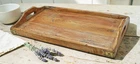 Antique Wooden Large Serving Tray Original Old Hand Crafted