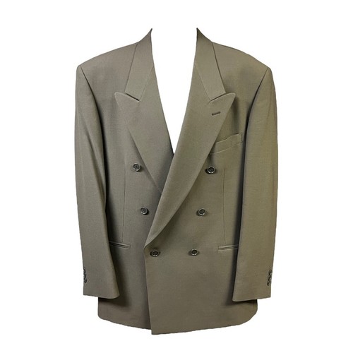 VTG Confezioni Riserva Luciano Frauroui Jacket Double Breasted Wool Notch Lapel