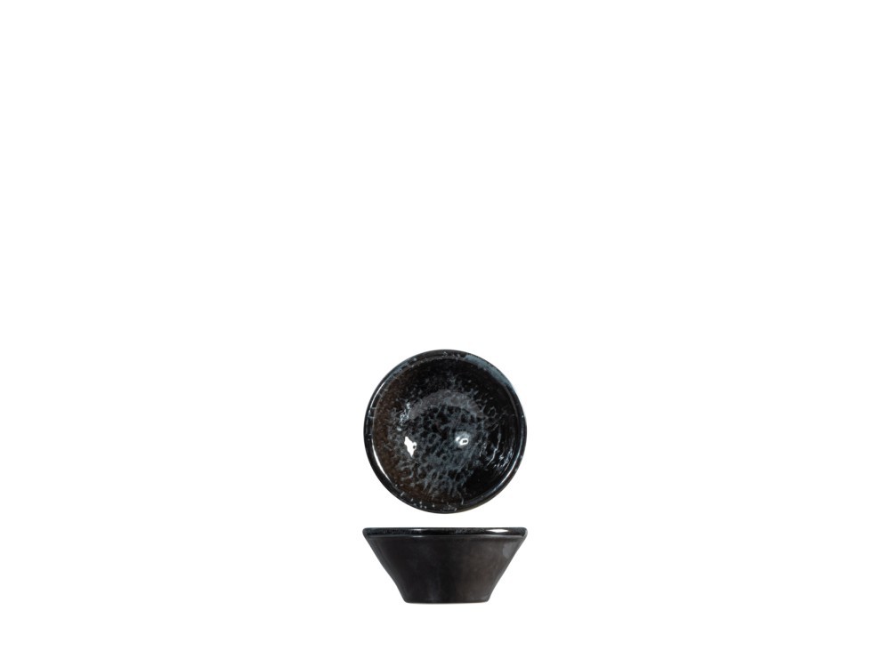 Porcelain Cup, H&H, URANUS, 8Cm, Black And Aqua Green