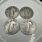 United States Standing Liberty quarters (4)