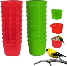 20Pcs Cage Cup Bird Cage Feeder Chicken Feeding Bowl Chicken Water Cups Hangi...