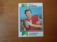 1973 Topps Football Card # 481 Steve Spurrier Rookie San Francisco 49ers. rookie card picture