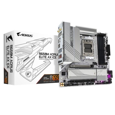 Motherboard Gigabyte B650M AORUS ELITE AX ICE - Micro ATX - Socket AM5 - AMD B65