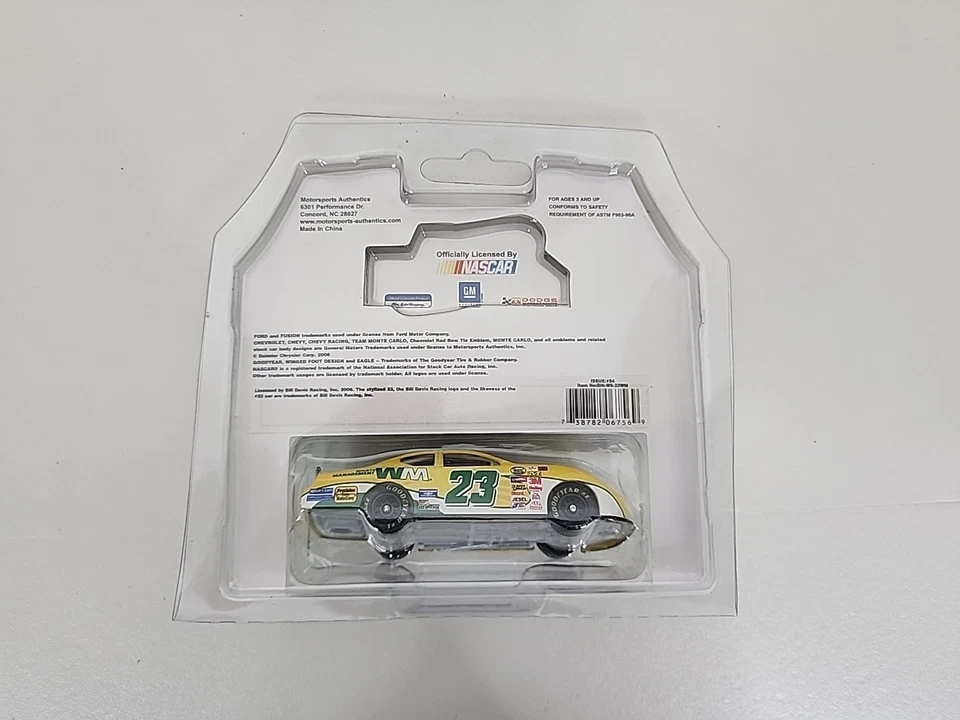2006 #23 Bill Lester Waste Management 1/64 Diecast Motorsports Authentics - Image 2 of 2