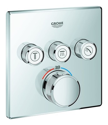 Grohe Grohtherm SmartControl Thermostat mit 3 Absperrventilen Design... 29126000
