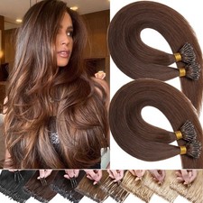 150g THICK Nano Ring Hair Extensions 100 Real Human Hair Micro Bead Balayage US