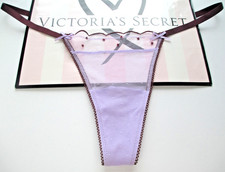 VICTORIA'S SECRET PINK High Leg Thong Panty S M L XL Purple Maroon NWT Mesh VS