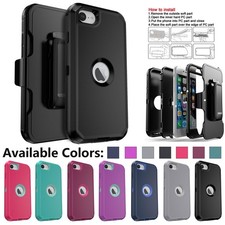 Shockproof For Apple iPhone SE 2nd 3rd Heavy Duty Case Cover / Holster Clip Belt