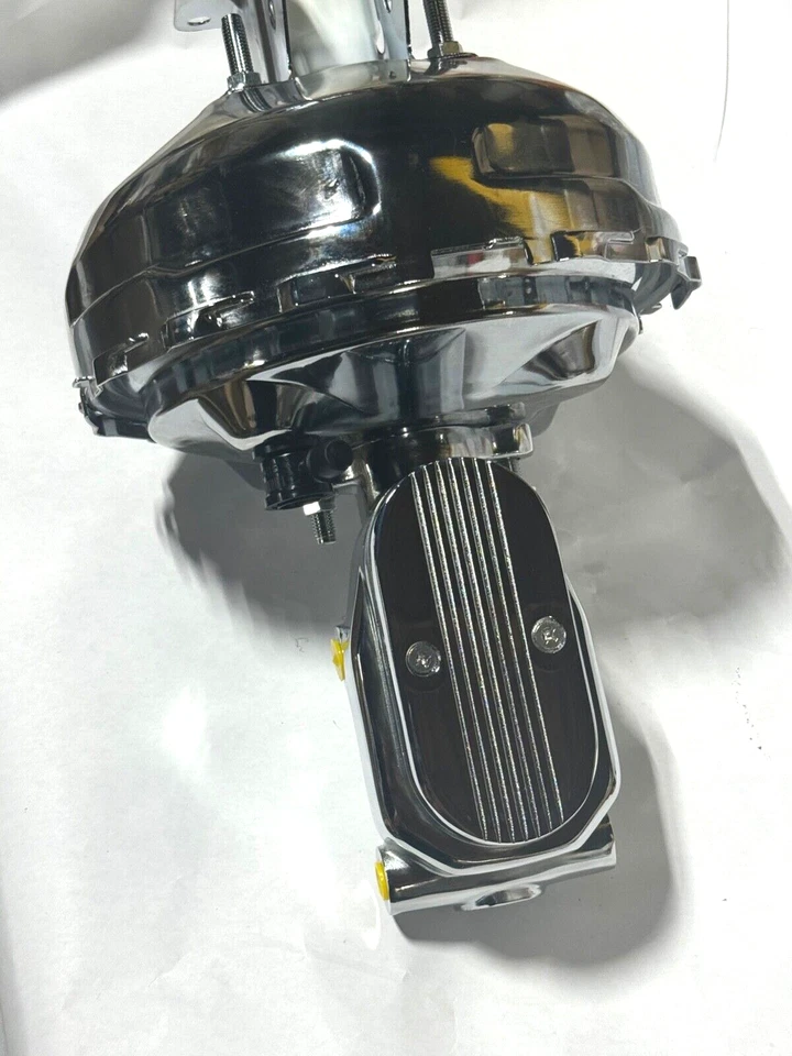 Chevy Suburban 1973-1993 cromado 11” refuerzo de freno + maestro + válvula de tambor de disco Foto 3 de 4