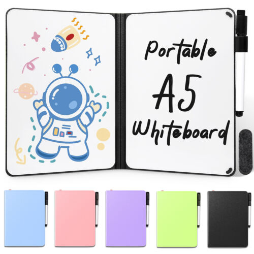 Whiteboard Notebook Writing Board Memo Pad W/ Whiteboard Pen Erasing Cloth NEW