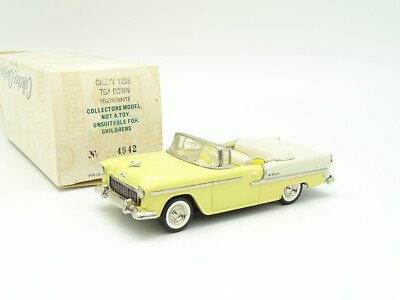 Buby 1/43 - Chevrolet Bel Air Cabriolet 1955 Gelb Und Weiß