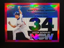 2007 Topps Chrome Generation Now Red Refractors #GN216 Justin Morneau #'d 10/99