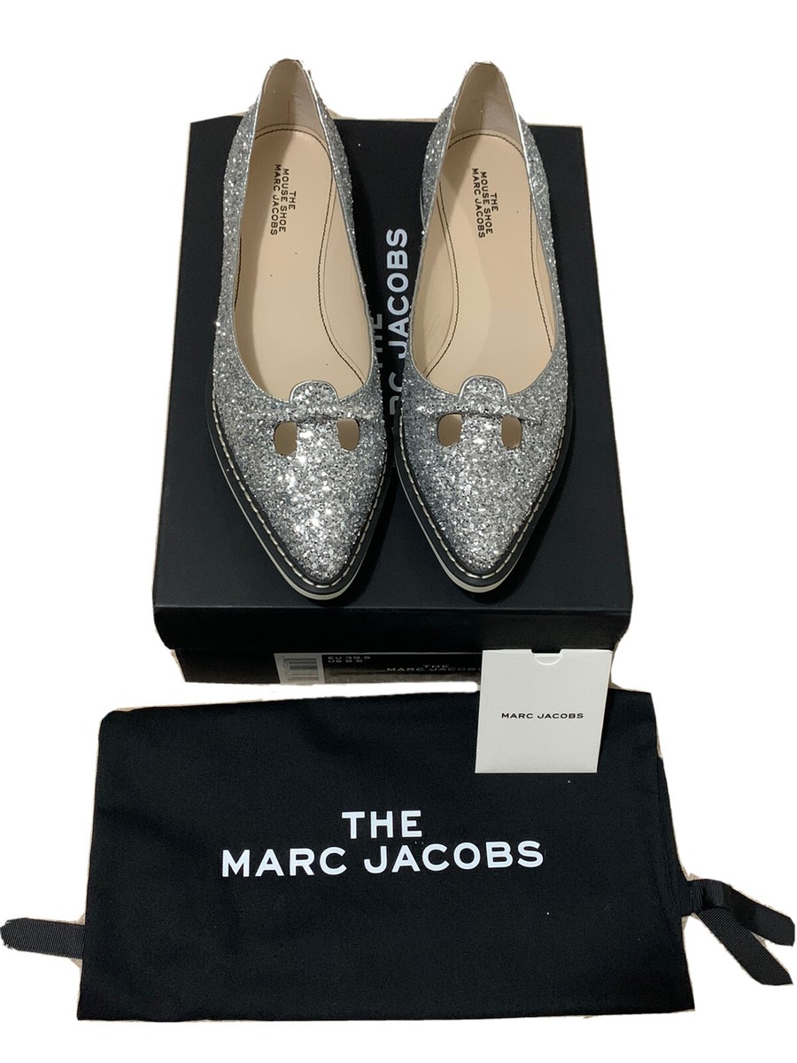 Marc Jacobs - The Mouse Shoe - Silver Glitter Pointed Toe Flats