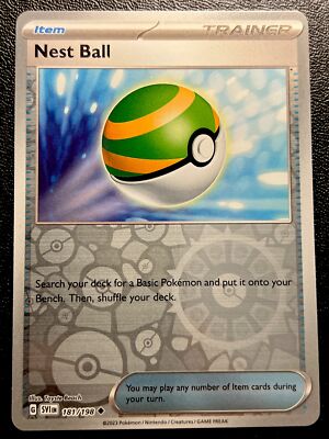 nest ball pokemon card value Nest Ball 181/198 NM Scarlet & Violet Reverse Holo Pokemon Card!