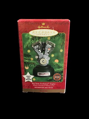 2000 Hallmark Keepsake Magic Ornament Big Twin Evolution Engine Harley-Davidson