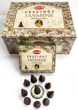 Hem Precious Jasmine Incense Cones - Pick 10-20-30-50-100-120 Free Shipping!