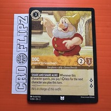 1x Lorcana Doc - Leader of the Seven Dwarfs - 5/204 - Uncommon, Near Mint Rise o