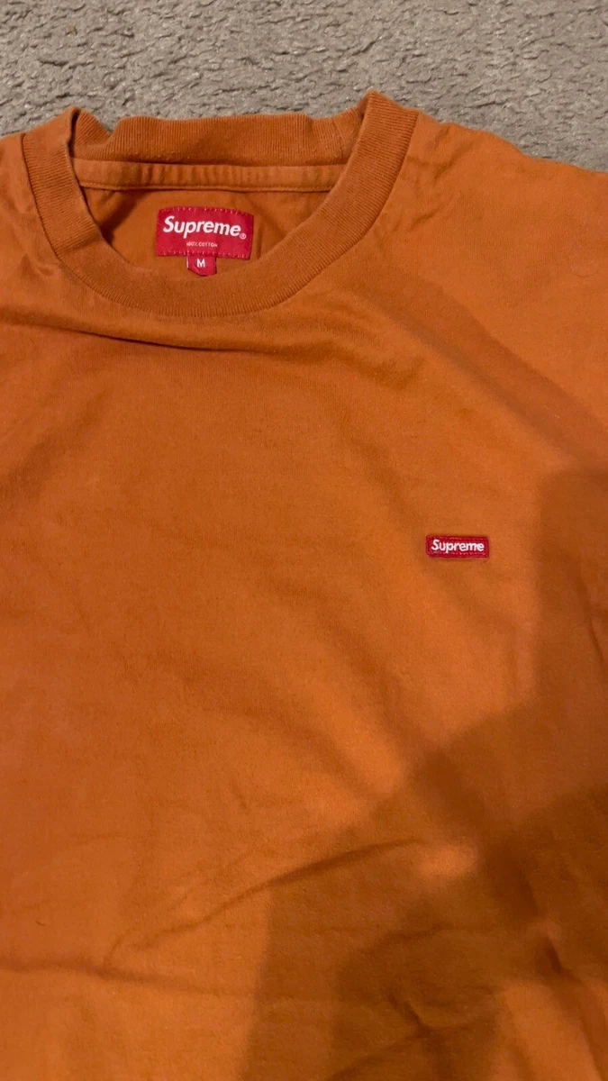 Supreme small box logo tee Orange Size Med eBay