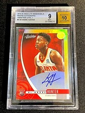 2019 BGS 9 Absolute Memorabilia Variations Level 1 De'Andre Hunter RC Auto G1986