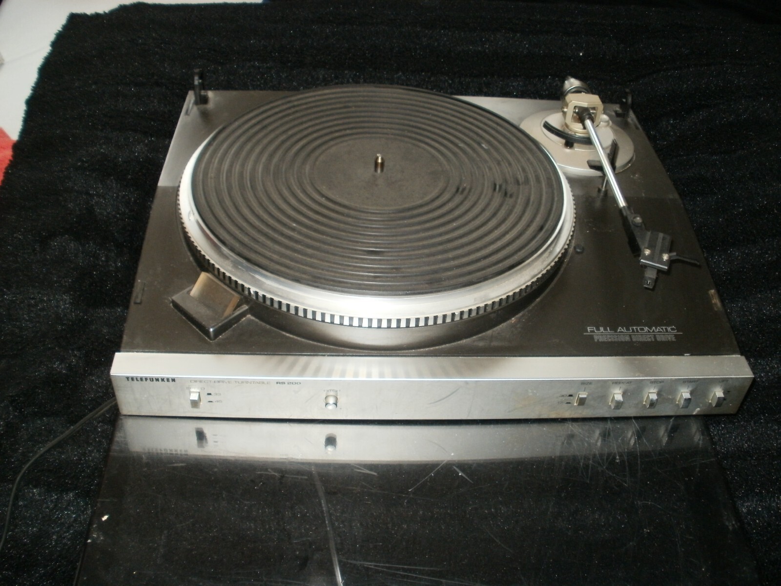 Telefunken RS 200 Direct Drive Plattenspieler mit Haube sucht Bastler