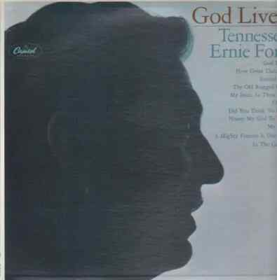 Tennessee Ernie Ford God Lives! NEAR MINT Capitol Vinyl LP