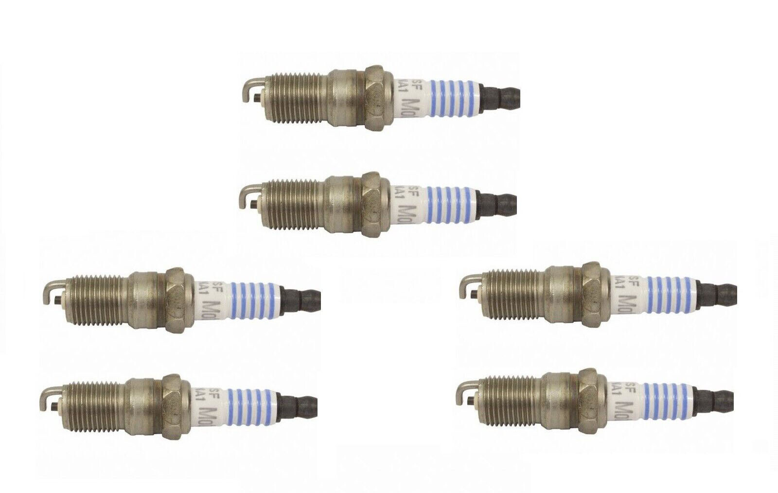 Set of 6 Spark Plug Motorcraft SP-518-A SP518A CGSF22NA1, SP518 Nickel