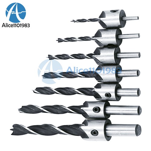 5/7/8Pcs Woodworking Chamfer Drilling 