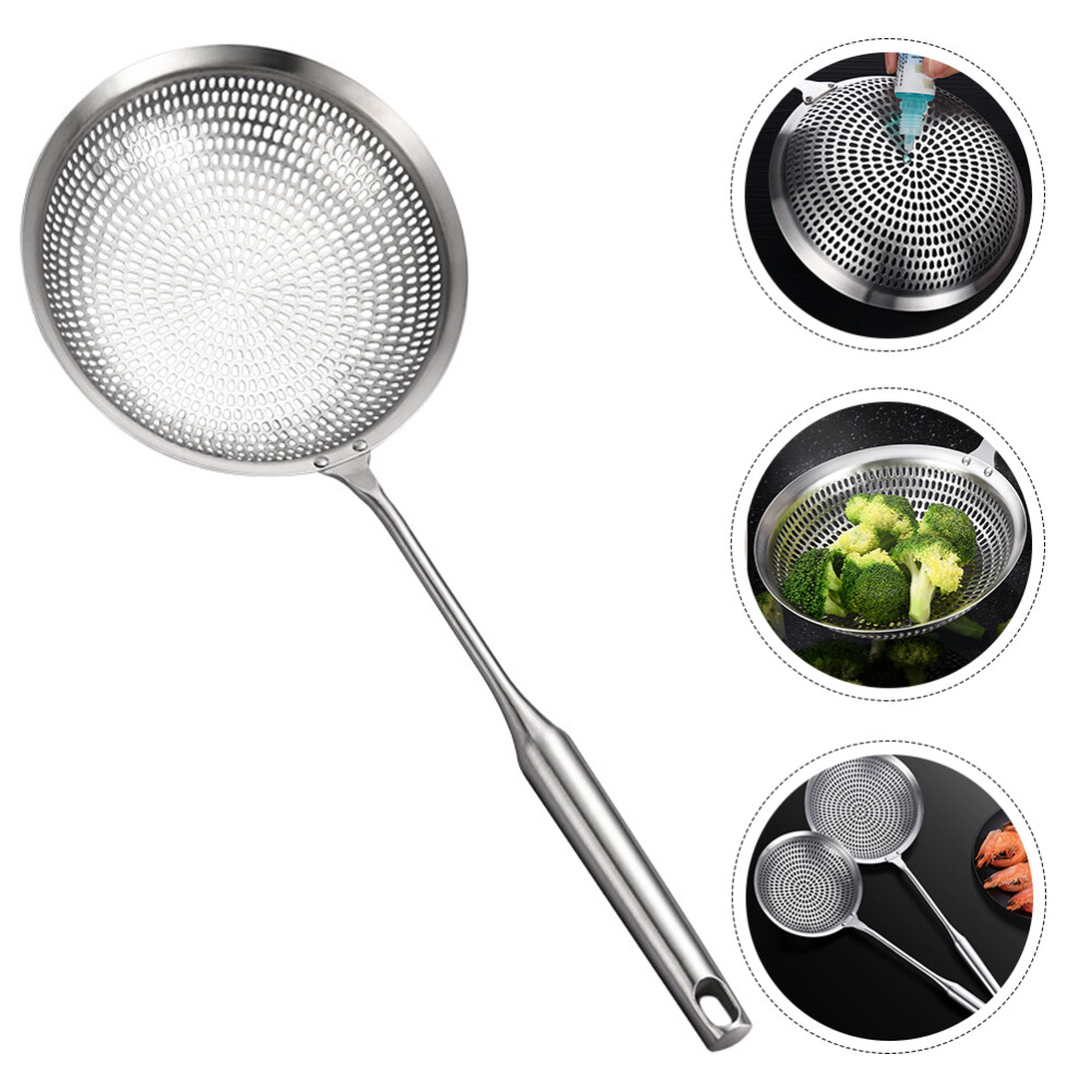 Slotted Noodle Spoons Spaghetti Strainer Stainless Steel Colander Mesh eBay