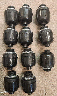11 PC- Sealproof Superflex 3/8'' Non-Metallic Straight Connectors #8400   B1H